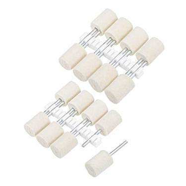 Imagem de Cabeça de moagem com roda de polimento esférico de feltro de lã com haste de 1/8 polegada da Uxcell, a18122900ux0532, 14mm