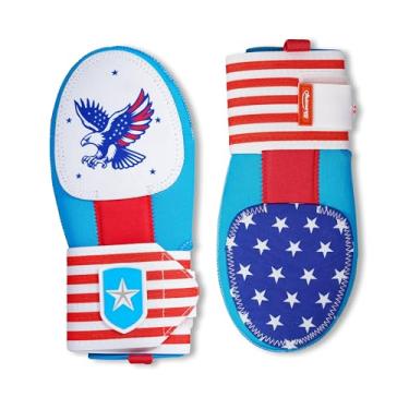 Imagem de Luva deslizante de beisebol/softball, proteção ajustável para pulso e mão, tamanhos para jovens e adultos, design frente e verso dos EUA