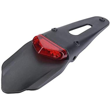 Imagem de Lâmpadas de freio de motocicleta da Packask, montagens de LED, luz esportiva, para-lama traseira, luzes de licença para bicicleta de terra (vermelha)