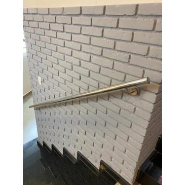 Imagem de Tubo Corrimão Escada 1 Metro Aço Inox Completo Proart Inox