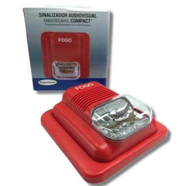 Imagem de Sinalizador audiovisual enderecavel comp - SEGURIMAX