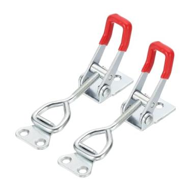 Imagem de HARFINGTON 2 braçadeiras ajustáveis M6 x 32 mm 179.6 kg capacidade de retenção 4002 estilo trava de liberação rápida prendedores ferrolho para tampa de defumador gabarito caixa de ferramentas