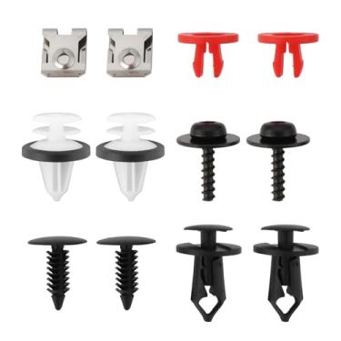 Imagem de OTOTEC 130 peças de parafusos de porcas sob a tampa do motor W715835-S300 compatíveis com Ford Mondeo Kuga