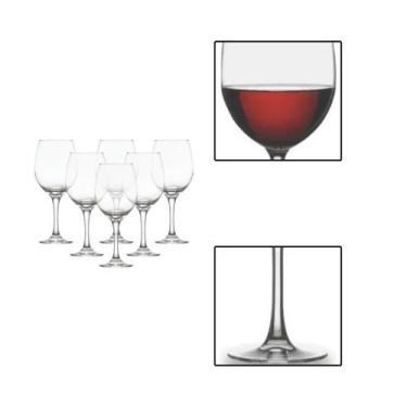 Imagem de Jogo de Taças de Vinho Barone 385ml 6 Unidades - Nadir