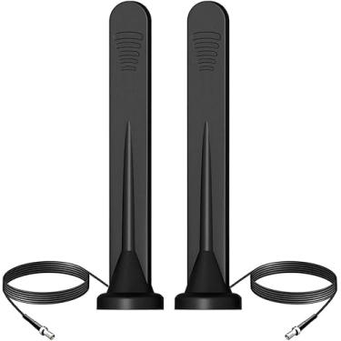 Imagem de Antena magnética externa 12dBi 4G LTE 5G TS9 compatível com Netgear AT&T Nighthawk MR6110 MR6500 M6 Pro MR6150 M5 MR5100 MR5200 M1 MR1100 Verizon Hotspots Router (pacote com 2), Slinkdsco