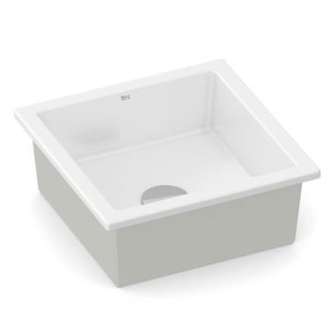 Imagem de Cuba Sobrepor/Embutir 330x330 Optica Branco Roca