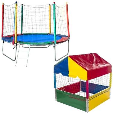 Imagem de Cama Elástica Trampolim Pula Pula 2,30m Piscina de Bolinhas Nacional P