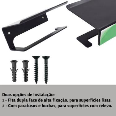 Imagem de Suporte Para Papel Higiênico De Parede Apoio Para Celular - DUKAP, Pre