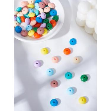 Imagem de 60 peças de contas de lentilha de 10 cores, contas focais, contas soltas para decoração de festas, faça você mesmo, joias, colar, pulseira, chaveiros, artesanato