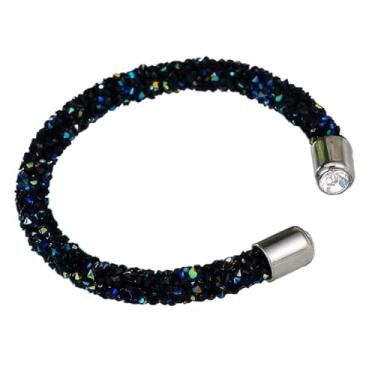 Imagem de Pulseira de cristal ajustável com punho aberto abaixo de US$5, joia moderna, acessório de festa noturna, Medium, Cristal, Sem Pedra Preciosa