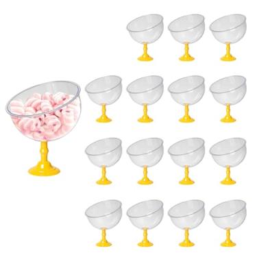 Imagem de 16 Baleiros 1,5l Taça Premium Bomboniere Acrílico Elegante (AMARELO)