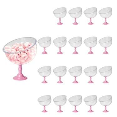 Imagem de 20 Baleiros 1,5l Taça Premium Bomboniere Acrílico Elegante (ROSA CLARO)