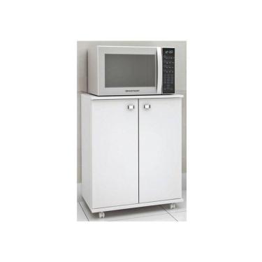 Imagem de Balcão Para Cozinha Com Rodízios Bl3300 Branco