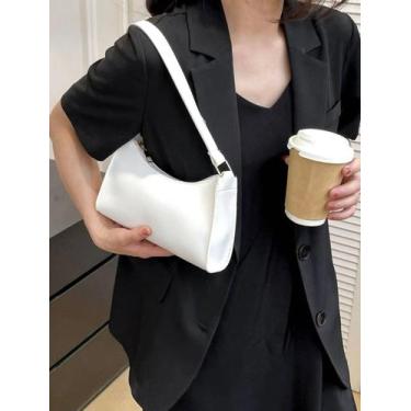 Imagem de Bolsa Feminina de ombro baguete clutch  - Jp bags, Branco