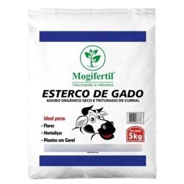 Imagem de 1 Adubo Orgânico Esterco De Gado Boi Curral 5 Kg - Mogifertil