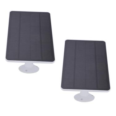 Imagem de Luocute Painel Solar para Câmera de Segurança, 2 Unidades de Painel Solar USB de 10 W para Câmeras de Segurança Externas 4 Com Porta Micro USB C DC IP65 à Prova de água Cabo de 9,8 Pés