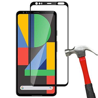 Imagem de [Pacote com 2] Protetor de tela de vidro temperado transparente com cobertura total para Google Pixel 4 XL (transparente)