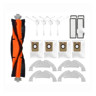 Imagem de Compatible With Dreame D10 Plus RLS3D Compatible With Xiaomi D10 Plus Robot Vacuum Cleaner Main Brush Side Brush Hepa Filter Mop Pad Dust Bag Spare Parts(Plum)