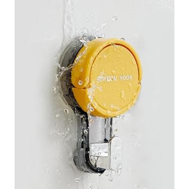 Imagem de Ganchos de ventosa para chuveiro, gancho de parede sem orifício com ventosa