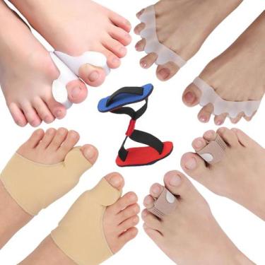 Imagem de Kit 9 pçs protetor corretor joanete pés alívio dor cód-236 - SWG, BEGE