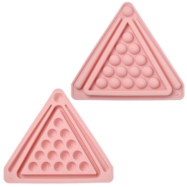 Imagem de Airssory 2 peças de moldes para fondant de silicone com tema de bilhar, mini bolas de bilhar 3D, formas de chocolate para decoração de bolos, topper de cupcake de doces, artesanato de argila de