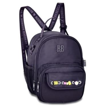 Imagem de Lancheira Térmica de Costas e Transversal 2 em 1 Rebeca Bonbon Beaded Fun RB (Preto)