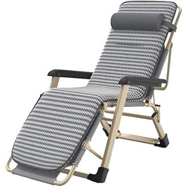 Imagem de Espreguiçadeiras para acampamento, espreguiçadeiras, espreguiçadeiras dobráveis reclináveis em gravidade zero, cadeira de textilene, portátil, espreguiçadeira de jardim para praia, terraço, varanda