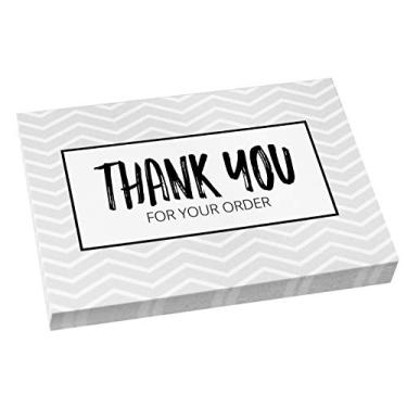 Imagem de Home Advantage Obrigado pelo seu pedido de agradecimento ao cliente pacote com inserção de cartões 4 x 6 (50)