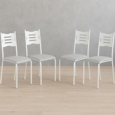 Imagem de Kit 4 Cadeiras de Jantar Varanda Cozinha Sala de Estar Epoxi 542.slp -