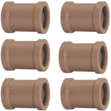 Imagem de Luva De Correr 32Mm Pvc Encanamento Conexão Kit 06 Un