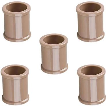 Imagem de Luva Pvc 40Mm Marrom Conexão Encanamento Kit 05 Un