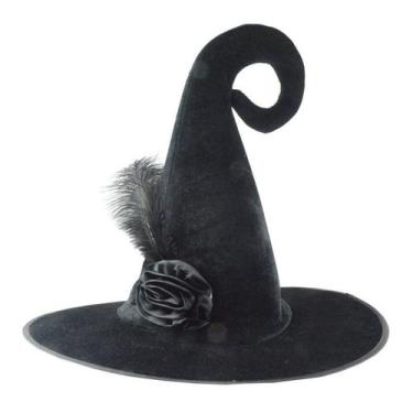 Imagem de Chapéu Halloween Wizard Witch Chapéu curvo, touca de carnaval - yiweis