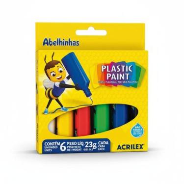 Imagem de Cola Colorida Pva Plástica Artistica 6 Cores 20cm Acrilex