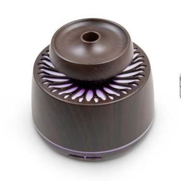 Imagem de Umidificador e Aromatizador de Ambientes com 7 Luzes LED, 400ml, Plástico, Bivolt, 12W, Bege e Preto, 168x118mm