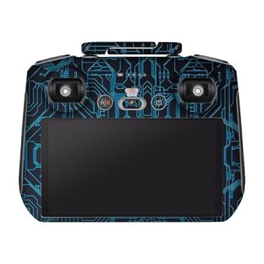 Imagem de Capa antirriscos RC 2 para controle DJI RC2 decalque película para controle remoto AIR3 capa adesiva acessórios de equipamento de vídeo fotográfico (azul circuito, para DJI RC2)