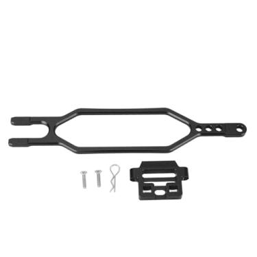 Imagem de Placa de fixação de bateria de alta controle remoto de liga de alumínio para BL 2S SLASH 4 x 4 1/10, força estrutural aprimorada, fácil instalação para amadores (azul celeste) (cor ti) (preto)