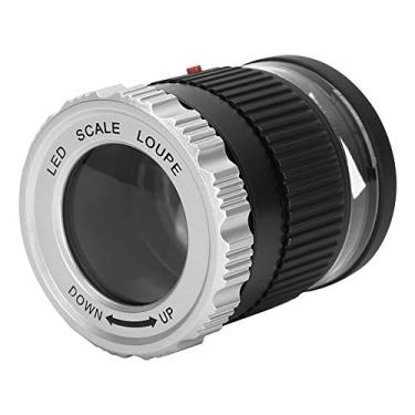 Imagem de Phefop Lupa de Joalheiro, Lupa óptica Com LED e Luz UV, Zoom 30X para Gemas, Joias, Moedas e Selos