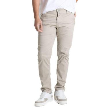 Imagem de Calça Sarja Sawary Slim - 280381 - bege 46-Feminino