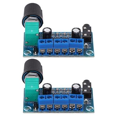 Imagem de Eujgoov Placa Amplificadora de Potência de áudio do Módulo AMP de 2 Canais, áudio Doméstico Ajustável Hi Fi de 9-15V Com Proteção contra Sobrecorrente para Sistemas de Alto-falantes DIY