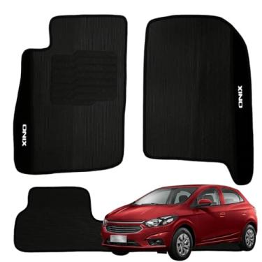 Imagem de Jogo de Tapete Para Onix 2012 2013 2014 2015 2016 2017 Kit Carpete Automotivo 3 peças