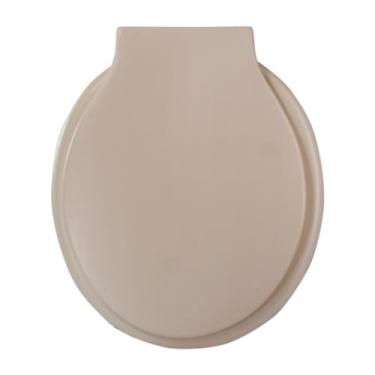 Imagem de Assento de Vaso Sanitário Chapéu de toalete oval com tampa, adapta-se à maioria dos tamanhos(MARFIM (SOPRADO))