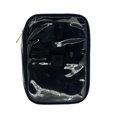 Imagem de Estojo escolar box transparente c/divisorias Yepp Cor:Preto