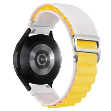 Imagem de SAAWEE Pulseira de 20 mm e 22 mm para Samsung Galaxy Watch 6/4/5/Pro/classic/active 2/Gear S3 Alpine Loop Correa para HUAWEI GT 2 4 3 Pro (amarelo estrela, 22 mm)