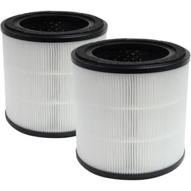 Imagem de PUREBURG Filtro de substituição compatível com purificador de ar Bosch Air 2000, pacote com 2 unidades de carbono ativado HEPA verdadeiro H13 2 em 1 para filtragem de odores de COV e poeira