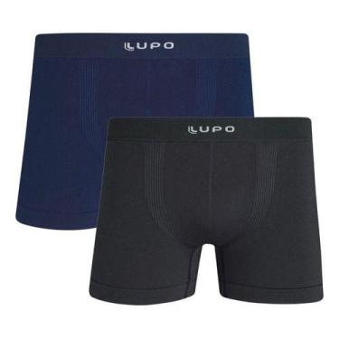 Imagem de Kit 2 Cueca Boxer Masculina Micromodal Sem Costura Lupo 661 Original, 