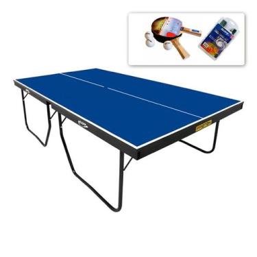 Imagem de MESA PING PONG OFICIAL MDF 25mm KLOPF 1090 + KIT Raquetes e Bolinhas 5