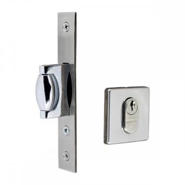 Imagem de Fechadura Silvana Pivotante Roseta 4600 Quadrada Cromada 97570