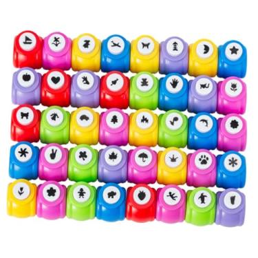 Imagem de Fancyes Conjunto de 40 furadores de papel para artesanato, scrapbooking e fotos. Ideal para álbuns e álbuns de recortes.