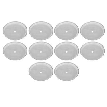 Imagem de 10 Peças de Malha Aço Inoxidável 304 Reutilizável para Acessório Cafeteira Pressão Resistente à Corrosão - Tela Ultra-Fina Filtração Eficaz Fácil Inst