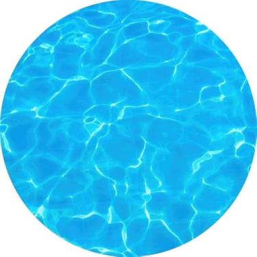 Imagem de Tapete De Festa Em Lona Redondo Pool Party (TPPY006, 2,0 x 2,0m)